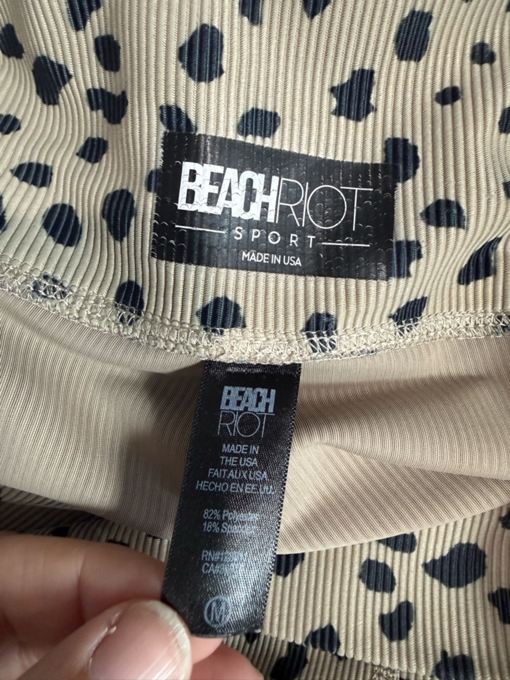 Beach Riot Sport Cheetah Print set size medium - Picture 12 of 12